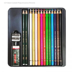 مداد رنگی 12رنگ پلی کروم فابر کاستل جعبه مقوایی