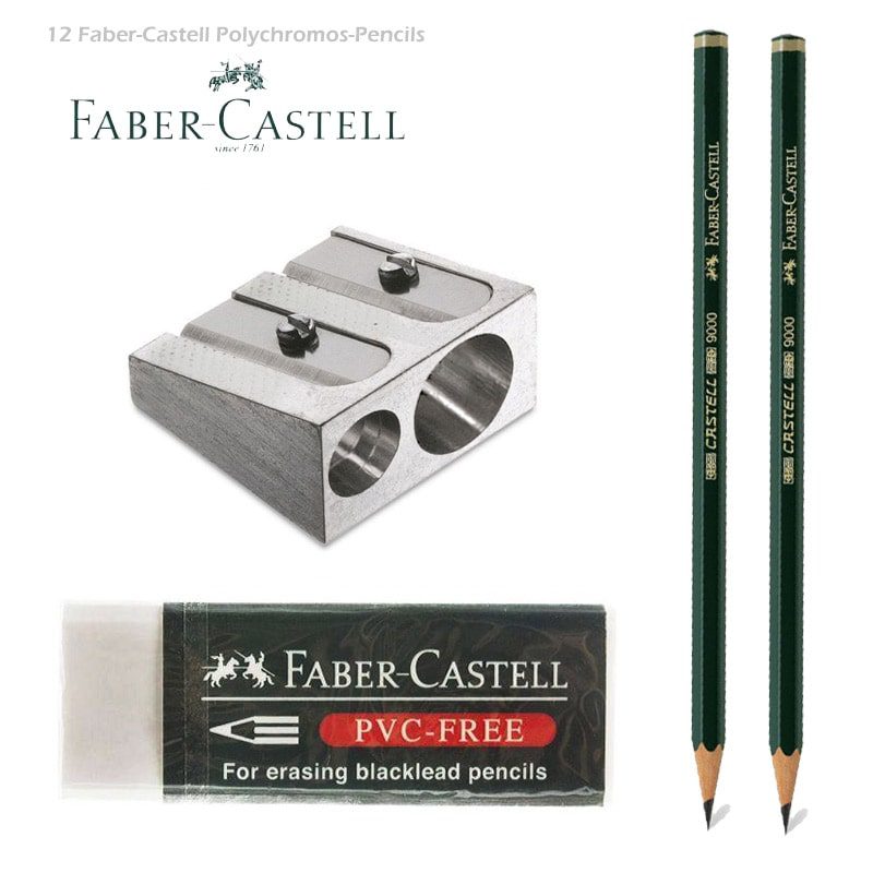 مداد رنگی 12رنگ پلی کروم فابر کاستل جعبه مقوایی