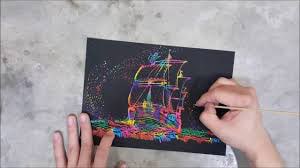 نقاشی های زیبا با دفترچه جادویی رنگین کمانی سایز کوچک