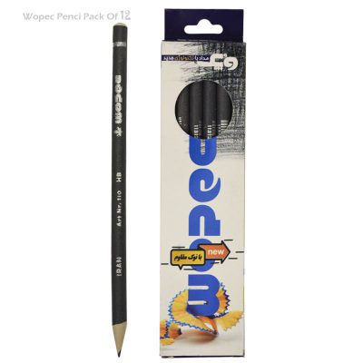 بسته 12 عددی مداد مشکی وپک (Wopec)