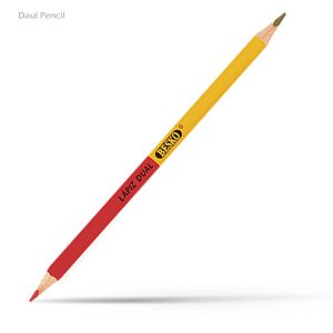 مداد دو سر مشکی و قرمز