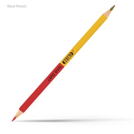 مداد دو سر مشکی و قرمز