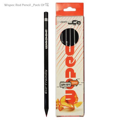 بسته 12 عددی مداد قرمز وپک (Wopec)
